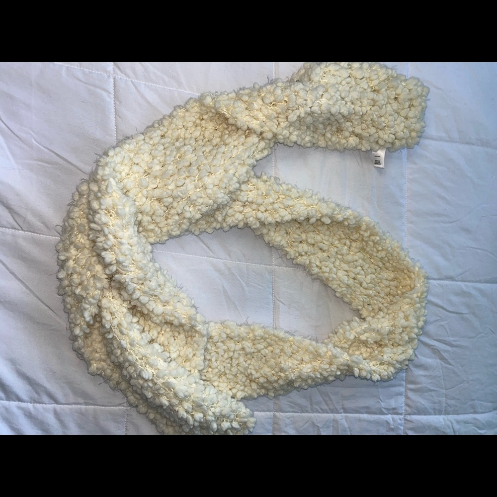 Soft creme scarf